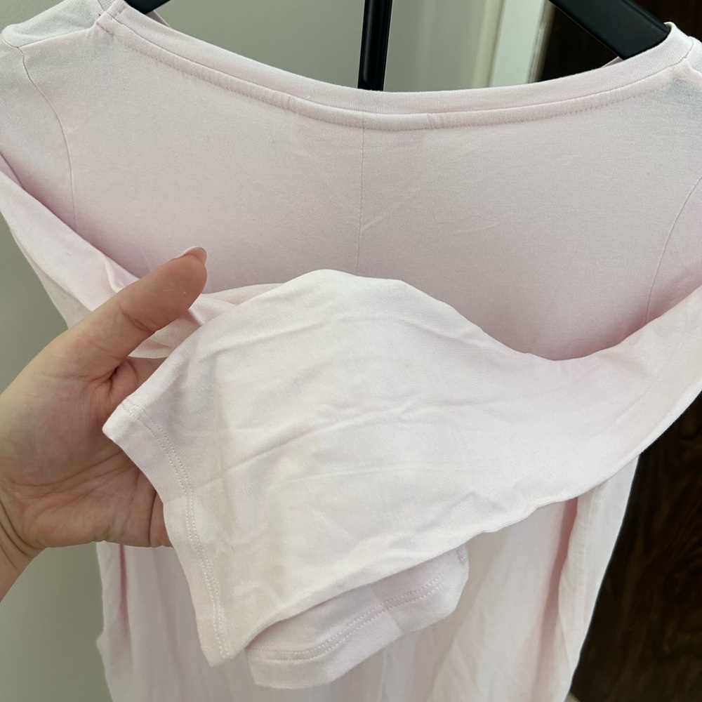 BRAND NEW! Majestic Filatures Deluxe Teeshirt Women's Light Pink Top - Picture 4 of 6